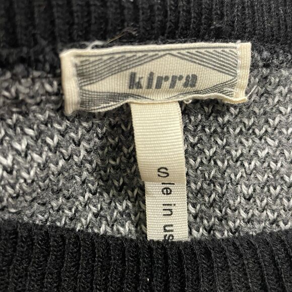 Kirra Camo Black & Multicolor Gray Grunge Streetwear Sweater Size Small - Picture 2 of 7